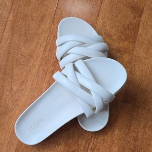 J. Crew Women's Cream Crisscross Sandals